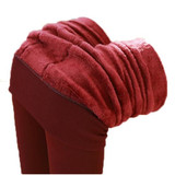 Autumn and Winter thickening with velvet Trample feet warm seamless integration of pants Leggings