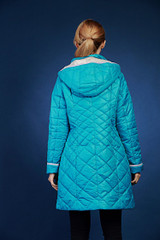 autumn and winter jacket women Multicolor flower-lined hooded long section thin cotton coat European Size 48-58 VLC-V506
