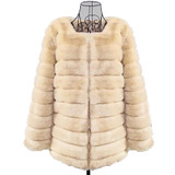 Autumn and Winter Fur coat Jacket and  Large size women's Faux fur coat Women's winter coat Leather grass female