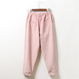 Autumn and winter fashion casual loose corduroy elastic waist pantyhose harem pants for women