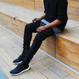 Hip Hop Fashion Men"s ankle zipper Pants Justin Bieber Harem Kanye West Drop Crotch Pants Fear of God Mens Joggers M14