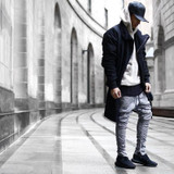Hip Hop Fashion Men's Pants Justin Bieber Harem ankle with Zippers Kanye West Drop Crotch Pants Fear of God Mens Joggers Yeezys