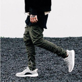 Hip Hop Fashion Men's Pants Justin Bieber Harem ankle with Zippers Kanye West Drop Crotch Pants Fear of God Mens Joggers Yeezys