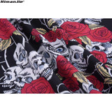 HimanJie Retro Vintage Style Sleeveless 3D Skull Floral Printed 2017 Summer Women Dress Halter Plus Size Party Sexy Casual Dress HimanJie Retro Vintage Style Sleeveless 3D Skull Floral Printed 2017 Summer Women Dress Halter Plus Size Party Sexy Casual Dress