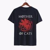 Hillbilly New Fashion T-shirts Casual Mother of Cats Casual Funny Tees Tshirts Tops &amp; Tees Short Sleeve Women's Black T Shirts