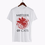 Hillbilly New Fashion T-shirts Casual Mother of Cats Casual Funny Tees Tshirts Tops &amp; Tees Short Sleeve Women's Black T Shirts