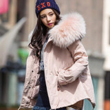 HIJKLNL Puffer Jakcet Women Korean Detachable Thick Down Jacket 2017 Winter Hooded Fur Collar Duck Down Coat Parka Mujer NA368