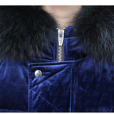HIJKLNL Female Hooded Overcoats 2017 Winter Women 90% White Duck Down Coats Down Jacket Korean Velvet Down Parkas Long LZ547