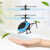 Hiinst rc plane 2017 Flying Mini RC Infraed Induction Helicopter Aircraft Flashing Light Toys For Kids*R GIFT Drop