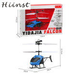 HIINST Flying Mini RC Infraed Induction Aircraft Flashing Light Toys For Kid induction helicopter drop ship Q30 SEP1