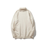 High-grade New 2017 Autumn Winter Youth Turtleneck Sweater Men Knitted Sweater High Elastic Mens Sweaters Pullovers XXL
