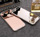 Cases For iPhone 5 5s SE 6 6s 7 Plus Luxury Mirror TPU Capa Soft Silicone Case Protector Shell Cover For iPhone 7 Plus 4 4S