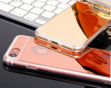 Cases For iPhone 5 5s SE 6 6s 7 Plus Luxury Mirror TPU Capa Soft Silicone Case Protector Shell Cover For iPhone 7 Plus 4 4S