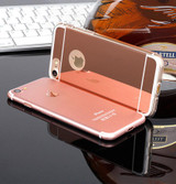 Cases For iPhone 5 5s SE 6 6s 7 Plus Luxury Mirror TPU Capa Soft Silicone Case Protector Shell Cover For iPhone 7 Plus 4 4S