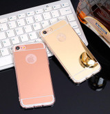 Cases For iPhone 5 5s SE 6 6s 7 Plus Luxury Mirror TPU Capa Soft Silicone Case Protector Shell Cover For iPhone 7 Plus 4 4S