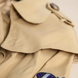 Casacos 2017 New Spring Autumn Sobretudo feminino Coat Embroidery Butterfly pattern double breasted British style Trench coat