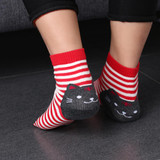 Cartoon Women Socks Cat Footprints 3D Animals Style Striped Warm Cotton Socks Lady Floor meias Socks for Female