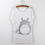Cartoon Totoro T Shirt Women Print harajuku 2017 Fashion Short Sleeve T-shirts Women Graphic Tees Tops Female Tshirt Camisetas