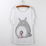 Cartoon Totoro T Shirt Women Print harajuku 2017 Fashion Short Sleeve T-shirts Women Graphic Tees Tops Female Tshirt Camisetas
