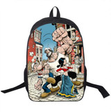 Cartoon Tintin Adventure / Popeye The Sailor Backpack For Teenagers Girls Boys School Backpacks Children School Bags Women Bag