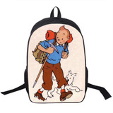 Cartoon Tintin Adventure / Popeye The Sailor Backpack For Teenagers Girls Boys School Backpacks Children School Bags Women Bag