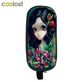 Cartoon Punk Gothic Girls Cosmetic Cases Pencil Holder Kids Gift Bag Children Case Boys Girls School Supplies Cases makeup bags