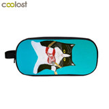 Cartoon Punk Gothic Girls Cosmetic Cases Pencil Holder Kids Gift Bag Children Case Boys Girls School Supplies Cases makeup bags