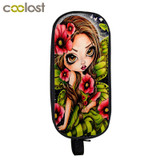Cartoon Punk Gothic Girls Cosmetic Cases Pencil Holder Kids Gift Bag Children Case Boys Girls School Supplies Cases makeup bags
