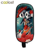 Cartoon Punk Gothic Girls Cosmetic Cases Pencil Holder Kids Gift Bag Children Case Boys Girls School Supplies Cases makeup bags