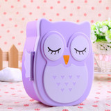 Cartoon Owl Tableware Food Fruit Storage Container Portable Bento Box Food-safe Food Outdoor Camping Lunch Dinnerware Box