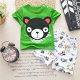 Cartoon Newborn Baby Boy Clothes Summer 2018 New Baby Boy Girl Clothing Set Cotton Girls Clothing Baby Clothes tshirt+short Pant