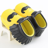 Cartoon Mustache PU Leather Baby Moccasins Soft Soles Non-slip Baby First Walkers Newborn Baby Boys Shoes Infant Girl Crib Shoes