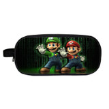 Cartoon Mario / Sonic Boom Cosmetic Cases Pencil Holder Children School Supplies Bag Kids Makeup Bags Boys Girls Cases