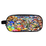 Cartoon Mario / Sonic Boom Cosmetic Cases Pencil Holder Children School Supplies Bag Kids Makeup Bags Boys Girls Cases