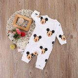 Cartoon Lovely Autumn Toddler Baby Boy Girl Unisex Kids Full Sleeve Romper Jumpsuit Floral Outfits