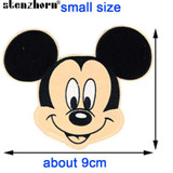 Cartoon Kids Minnie Mickey Mouse Iron On Patches Clothes Patches For Clothing Girls Boys Baby Embroidered patches