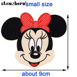 Cartoon Kids Minnie Mickey Mouse Iron On Patches Clothes Patches For Clothing Girls Boys Baby Embroidered patches