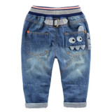 Cartoon Holes Kids Denim Jeans Pants 2018 Spring Casual Baby Jeans Children's Clothes Girls Jeans for Boys Kids Long Trousers