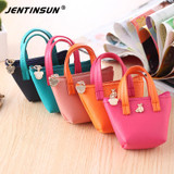 Cartoon Girls Coin Purse Handbag Cute Candy Color Leather Small Mini Coin Pouch Bag Children Wallet Change Purses For Kids Gifts
