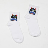 Cartoon Funny Monster Cotton Woman Socks Harajuku Skateboard Style Cool Funny Ankle Thick Winter Socks Cute Skateboard Cotton