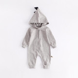 Cartoon Dragon Hooded Baby Rompers Newborn Boys Girls Autumn Clothing Cotton Long Sleeve 3D Jumpsuits Outerwear Kids Costume