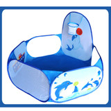 Cartoon Dolphin Pattern Baby Ball Pit Foldable Washable Toy Pool Children Hexagon Ocean Game Play Tent House baby playing pool