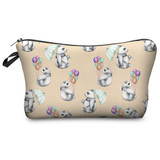 Cartoon Cute Monkey Mermaid 3D Print Cosmetic Bag Women Makeup Organizer 2017 Who Cares Cosmetic Case Travel Storage Neceser