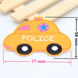 cartoon car patches for clothing iron embroidered patch applique iron on patches sewing accessories badge stickers on clothes