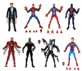 Marvel Legends Infinite Series Pizza 2099 Scarlet Spiderman Ironman MK46 Tony Stark Venom Black Panther 6" Loose Action Figure