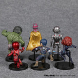 Marvel Avengers 2 Age of Ultron Hulk Black Widow Vision Ultron Iron Man Captain America Action Figures Model Toys 6pieces/set