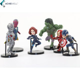 Marvel Avengers 2 Age of Ultron Hulk Black Widow Vision Ultron Iron Man Captain America Action Figures Model Toys 6pieces/set