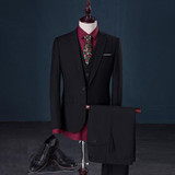 MarKyi 2017 Famous Brand Mens Suits Wedding Groom Plus Size 5XL 3 Pieces(Jacket+Vest+Pant) Slim Fit Casual Tuxedo Suit Male