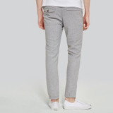 Markless 2017 Spring New Men Gray Straight Trousers Casual Pants Male Slim Fit Cotton Linen Pants Comfortable Hot Sale