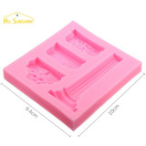 Marble Pillar Silicone Cake Mold 3D Silicone Mold Fondant Cake Chocolate Soap Mould Cake Decorating Baking Tool